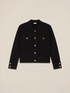 Knitted jacket with heraldic buttons image number 3