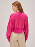 Blusa amplia mezcla de seda image number 1