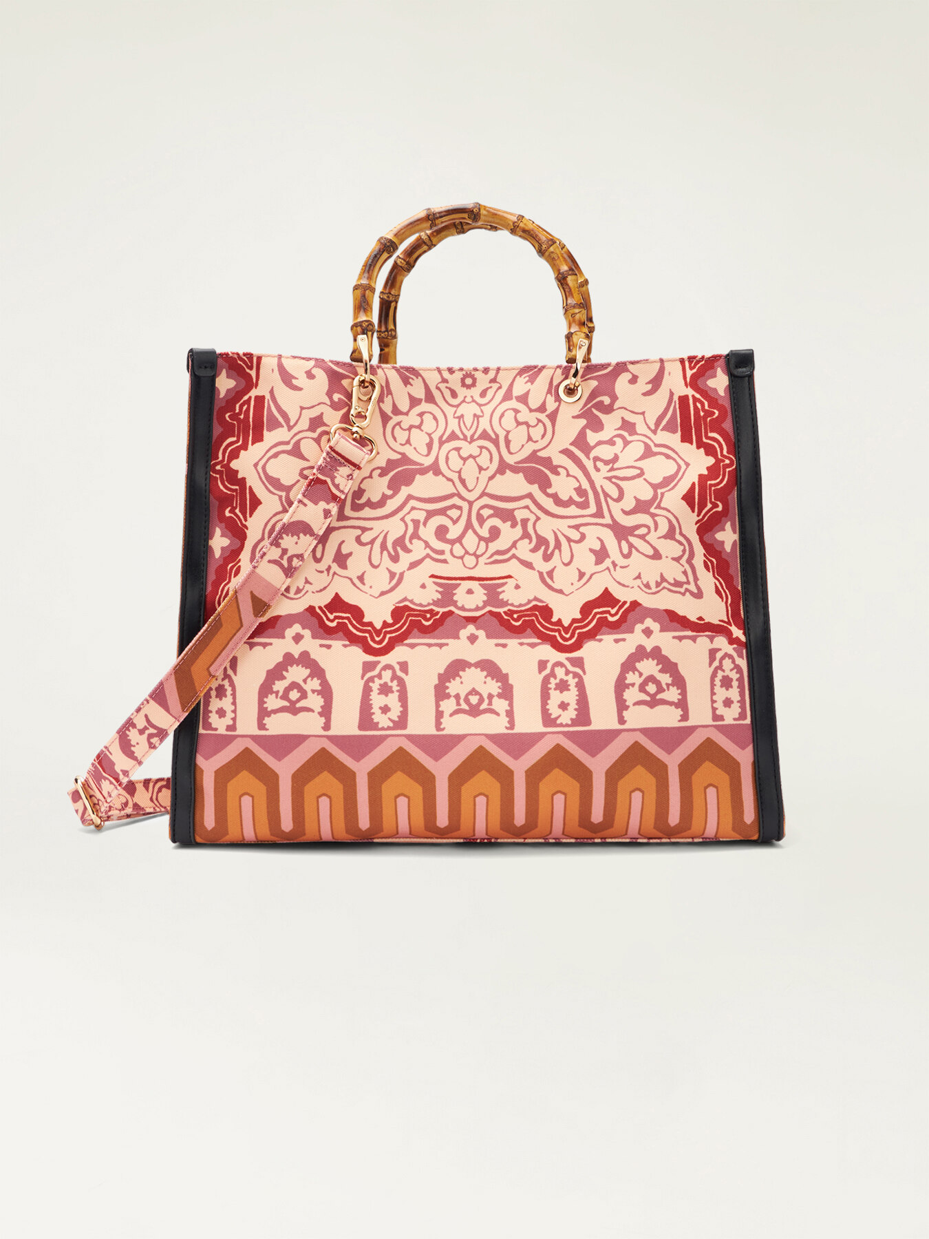 Patterned jumbo tote bag image number 1
