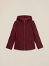 Short coat with hood and zip image number 3