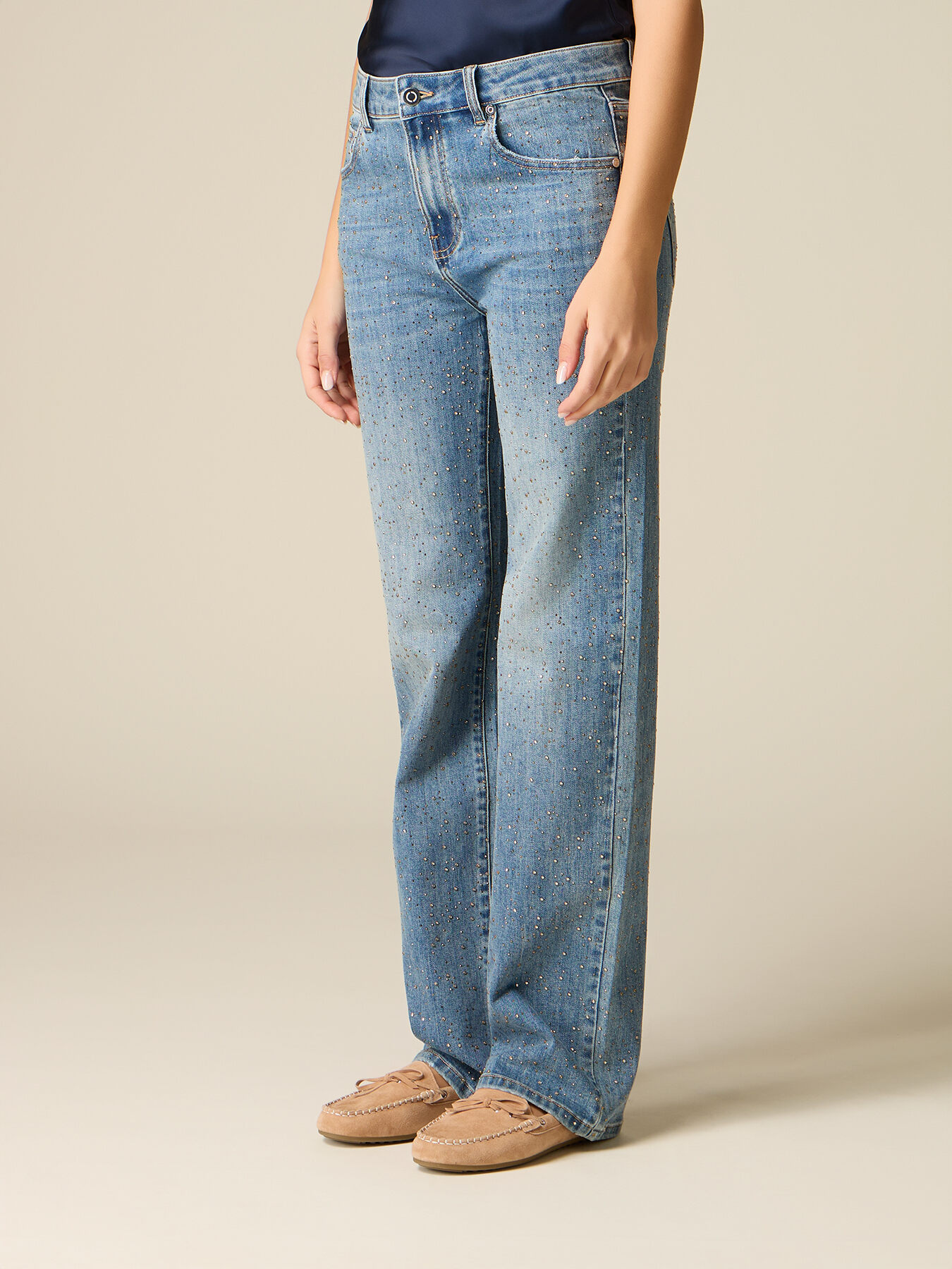 Jean regular avec cristaux image number 3