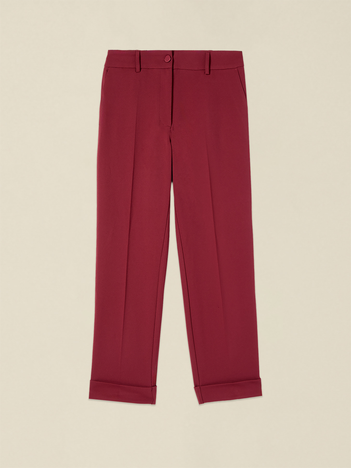 Cropped-Hose aus Cr&ecirc;pe-Stoff image number 4