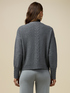 Wool blend cardigan with jewel button image number 1