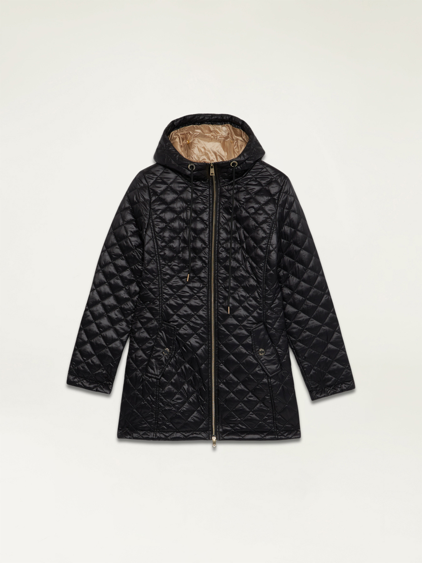 Lightweight midi down jacket image number 3