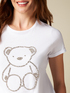 T-shirt with application of set stones image number 2