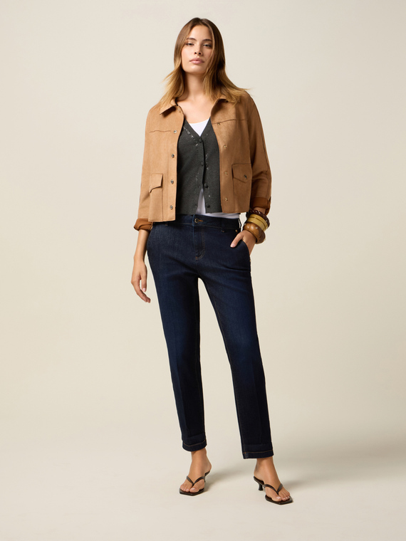 Pantalones chinos azul rinse