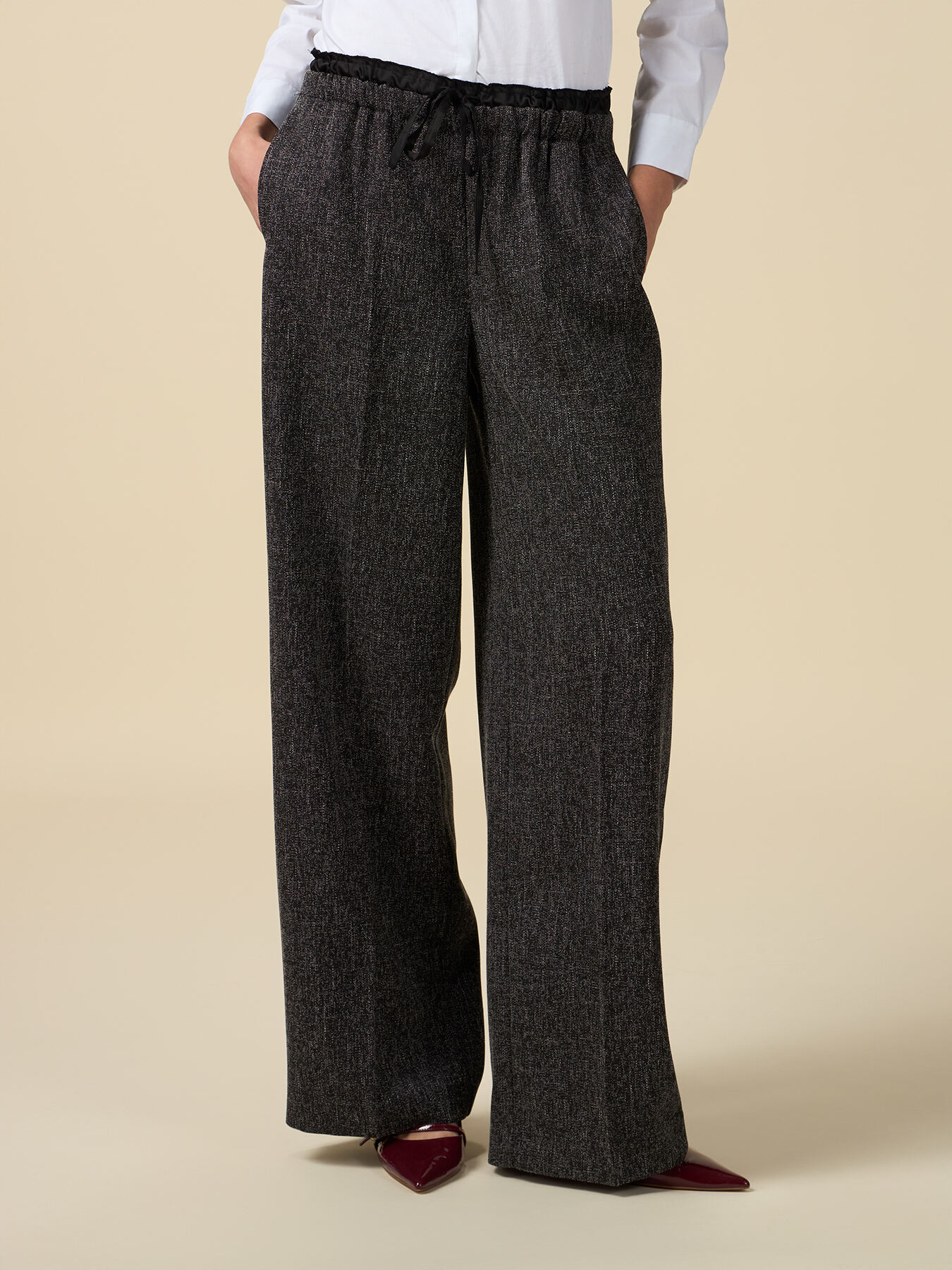 Pantal&oacute;n jogger modelo palazzo image number 3