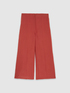 Pantaloni cropped misto lino image number 3
