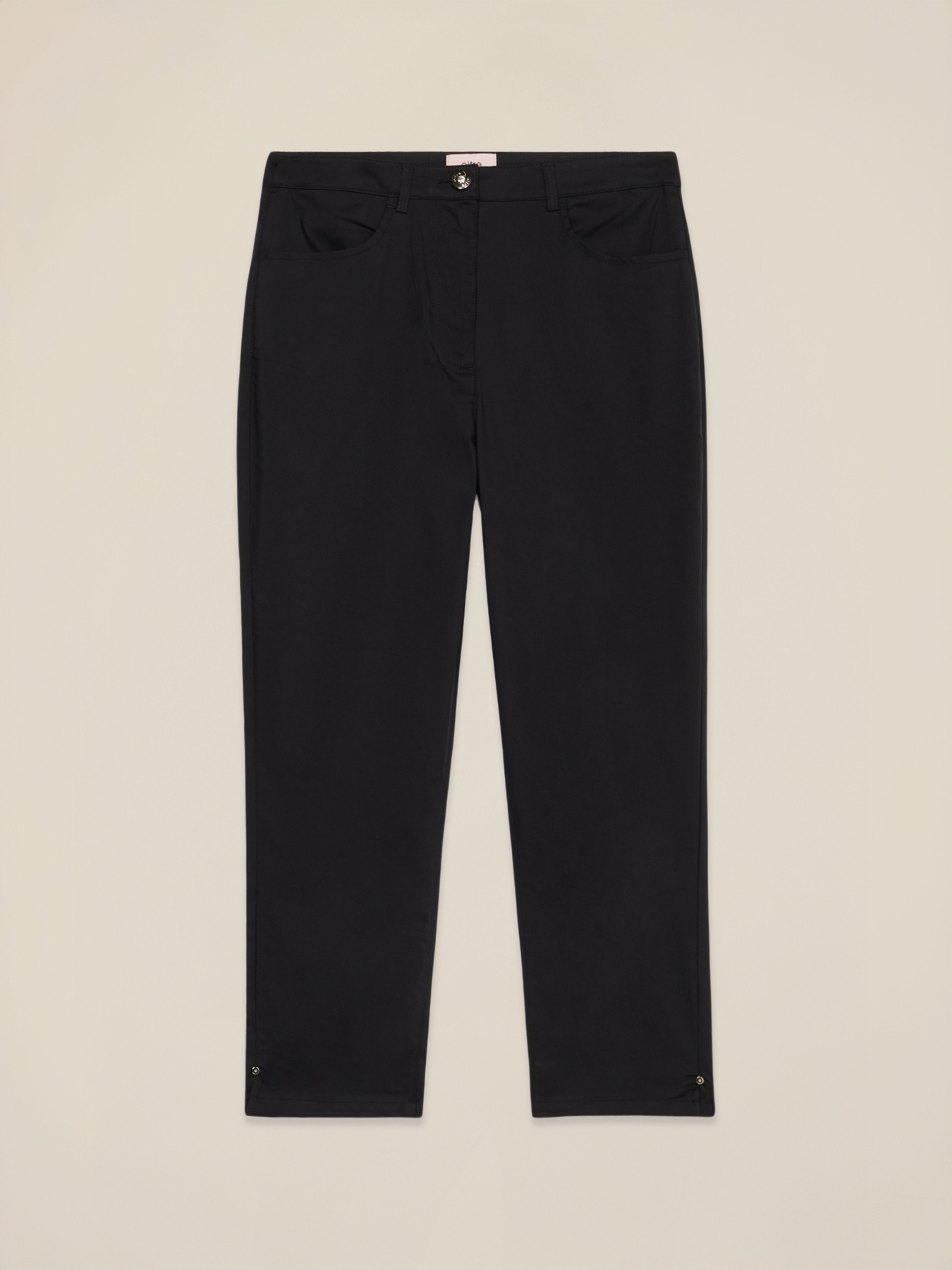 Pantalones cropped de mezcla de algod&oacute;n image number 4