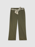 Cropped cotton trousers image number 3