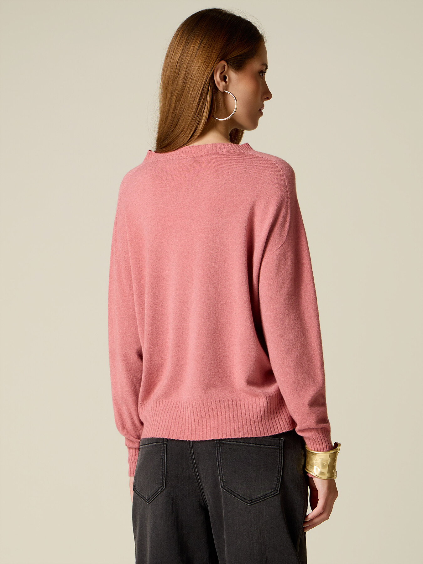 Viscose blend crew-neck sweater image number 1
