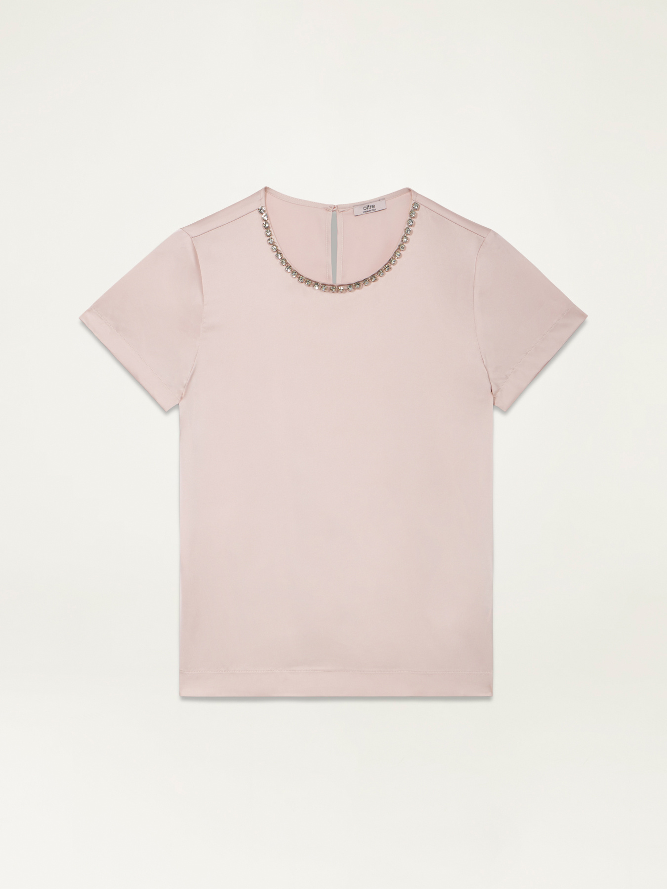 Blouse en satin avec pierres serties image number 3