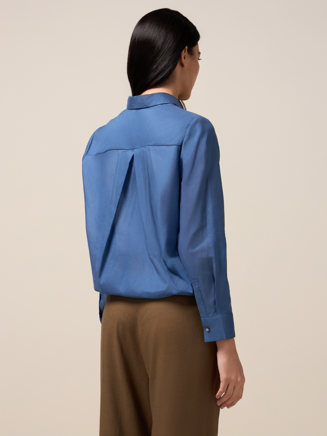 Camisa con cordón ajustable en el bajo image number 1