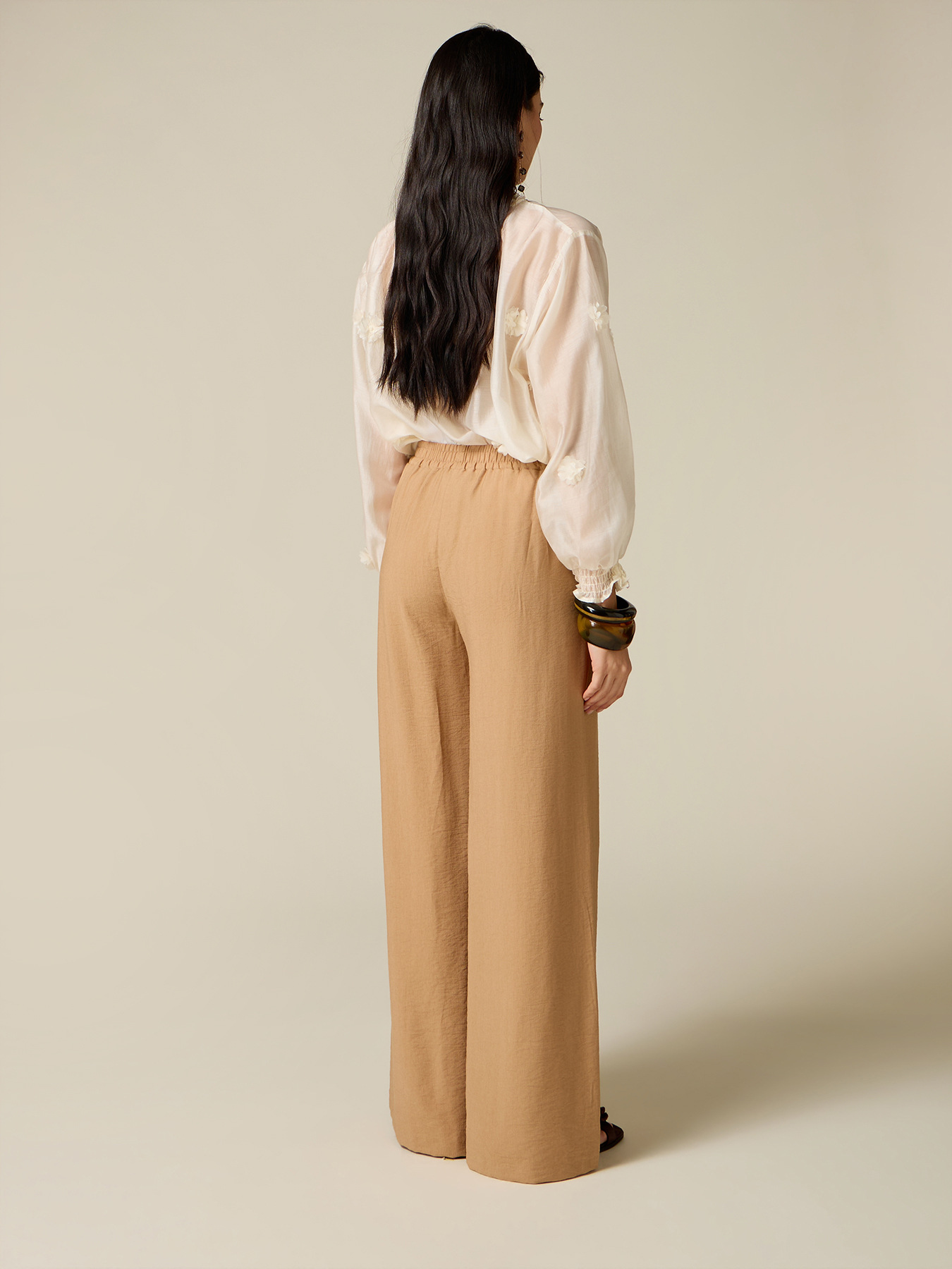 Viscose blend palazzo pants image number 1