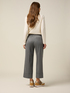 Pantaloni cropped in flanella image number 1
