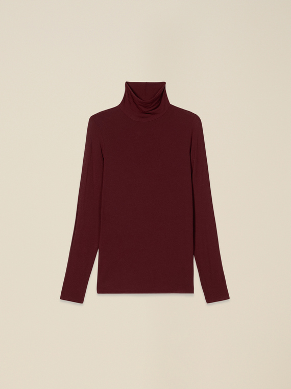 Modal blend turtleneck t-shirt