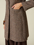 Check mixed wool patterned coat image number 2