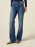 Jean flare en denim avec clous image number 3