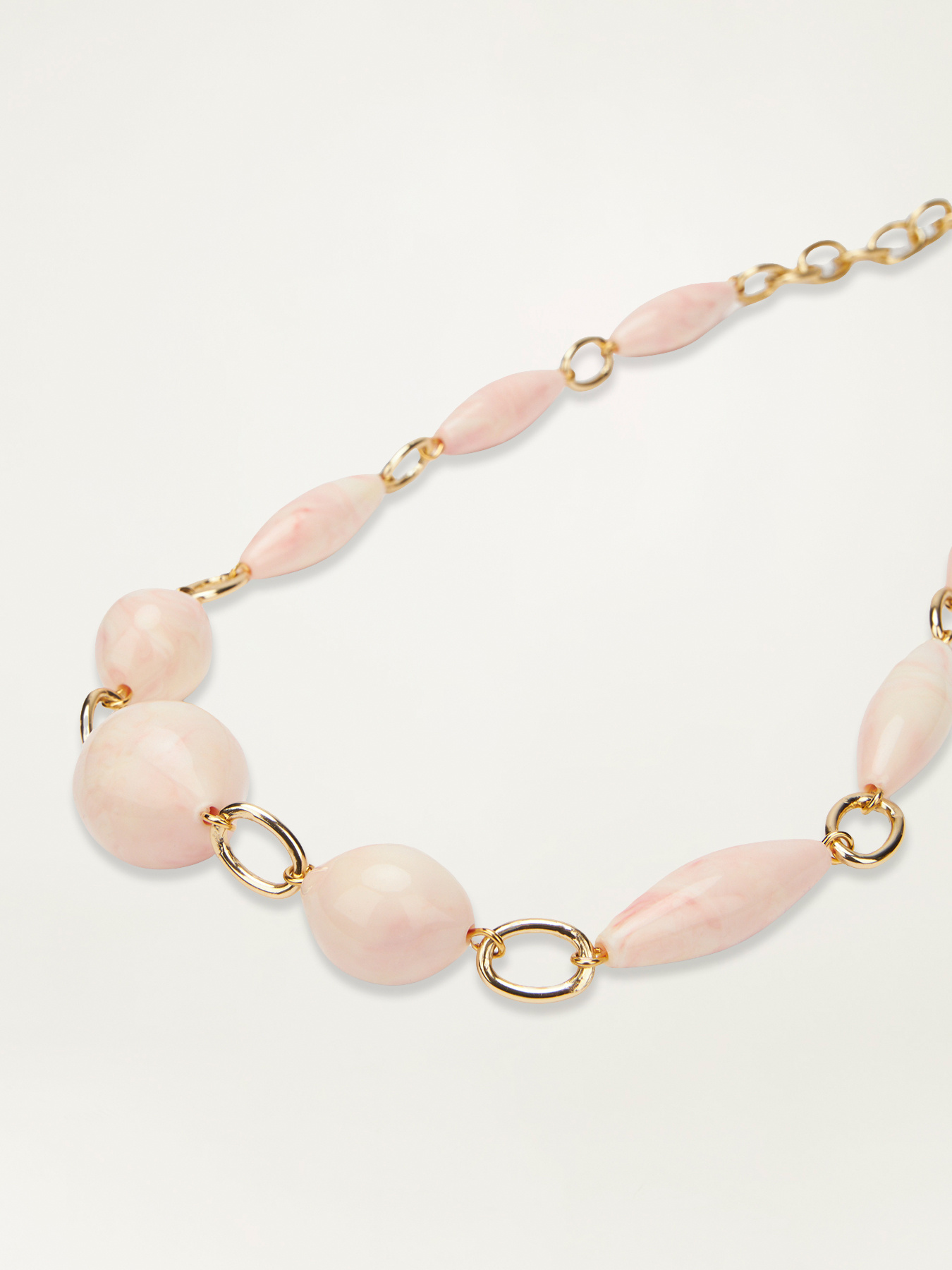 Collana con pietre rosa image number 2