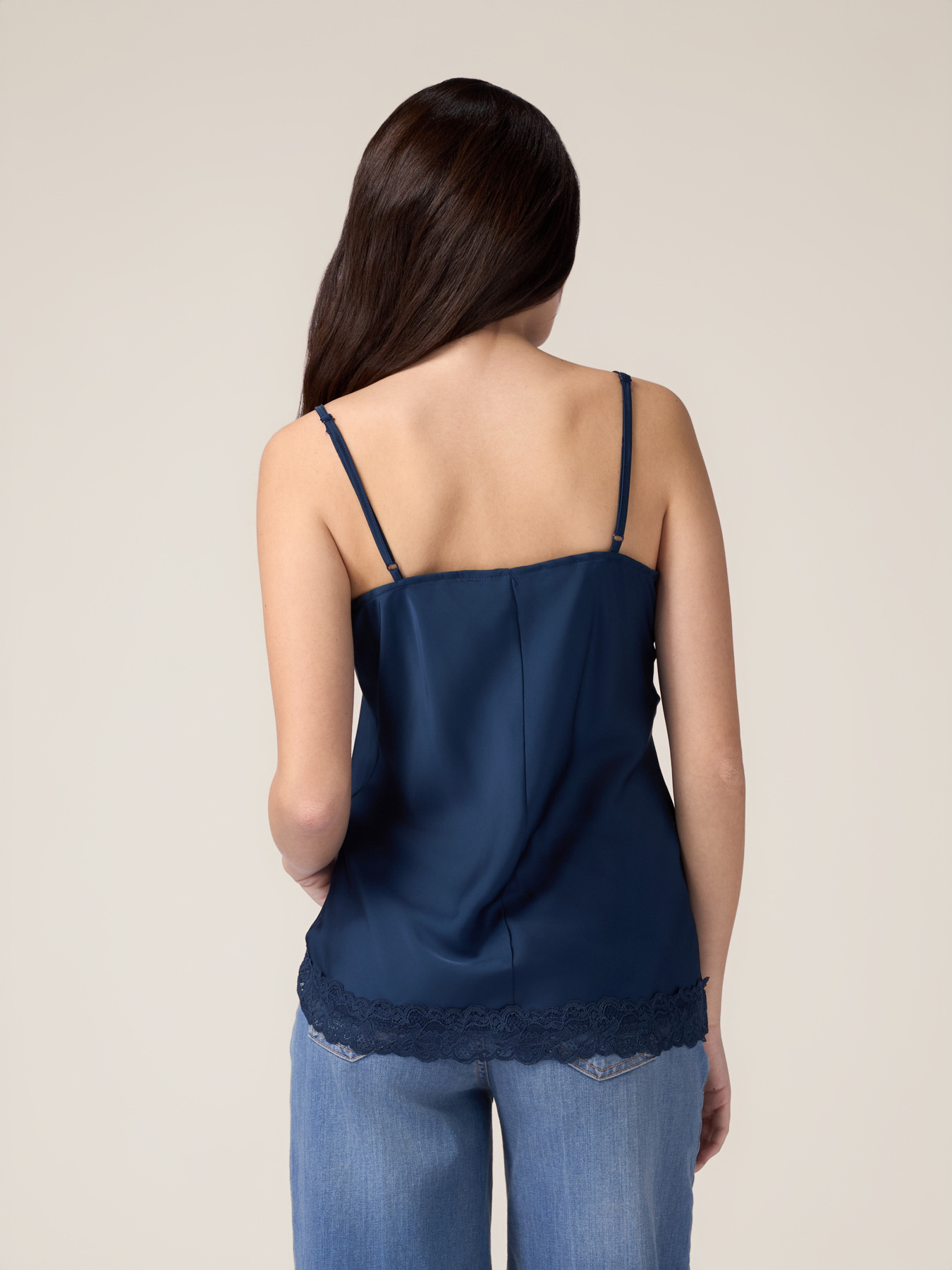 Top lingerie in raso e pizzo image number 1