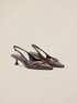 Escarpins slingback avec bout d&eacute;cor&eacute; image number 1