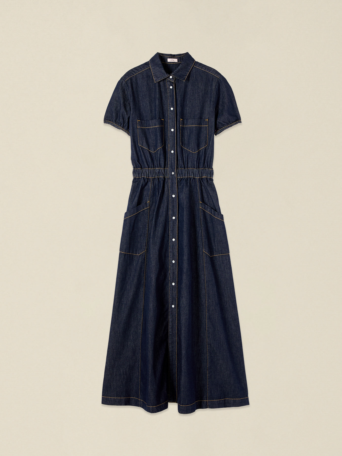 Rochie tip cămașă din denim image number 3