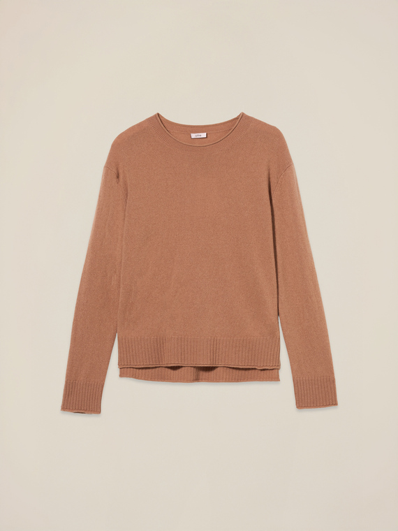 Pullover mit Rundhalsausschnitt aus reinem Kaschmir