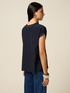 Blusa scollo a V in viscosa image number 1