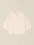 Camicia boxy collo alla coreana image number 3