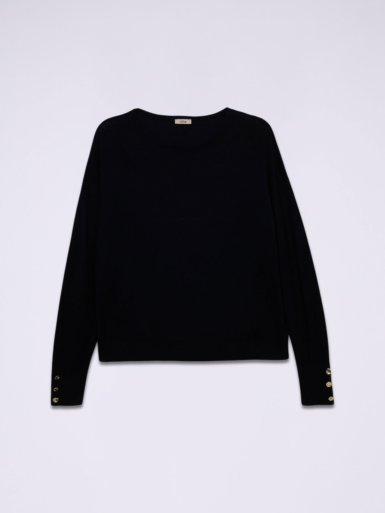 Boxy-Pullover mit Kn&ouml;pfen am &Auml;rmelabschluss image number 3