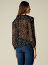 Blusa in georgette a pois image number 1