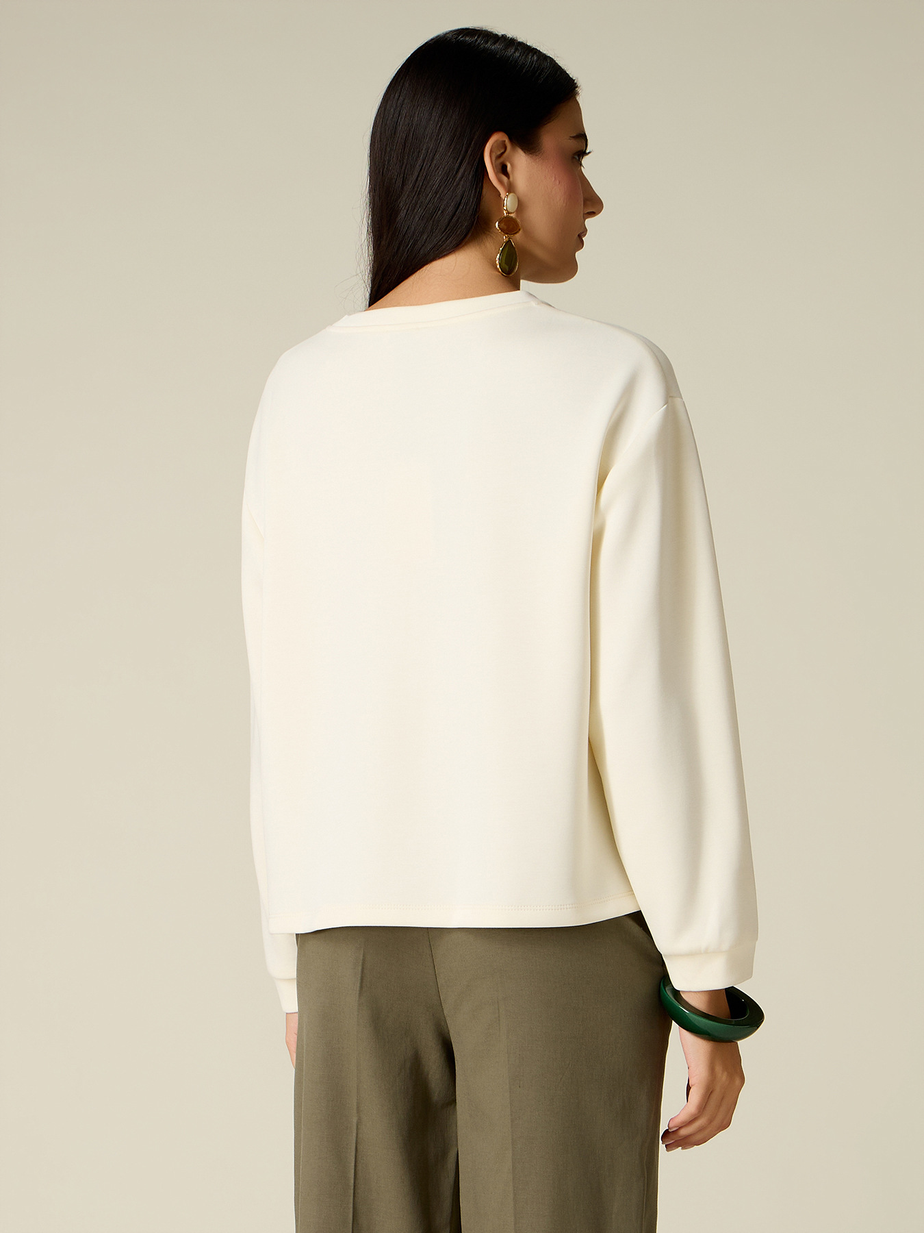 Scuba sweatshirt with bezels image number 1