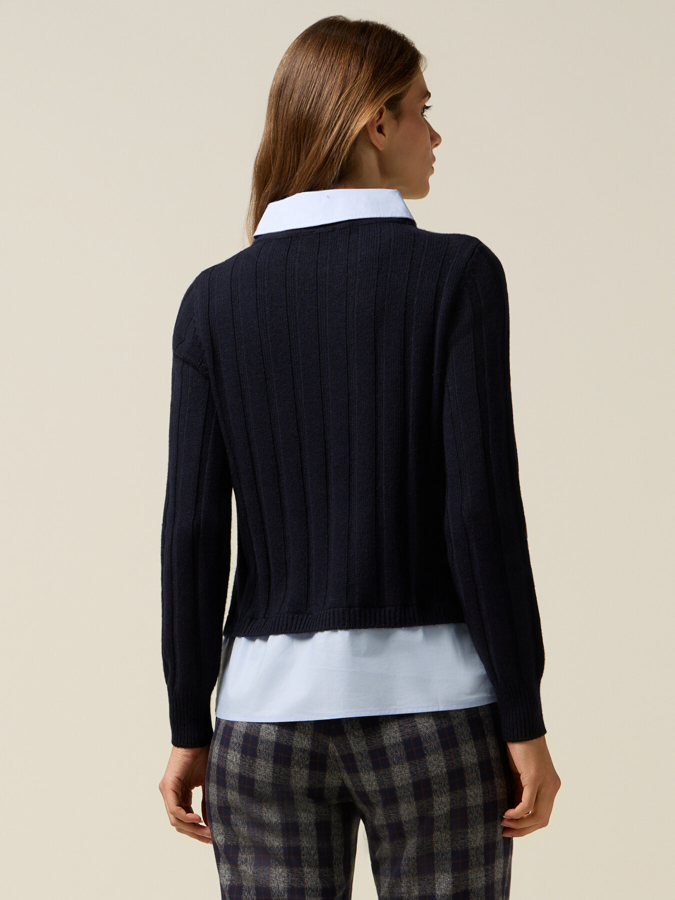 Layered effect sweater image number 1