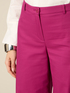Cotton blend cropped trousers image number 2