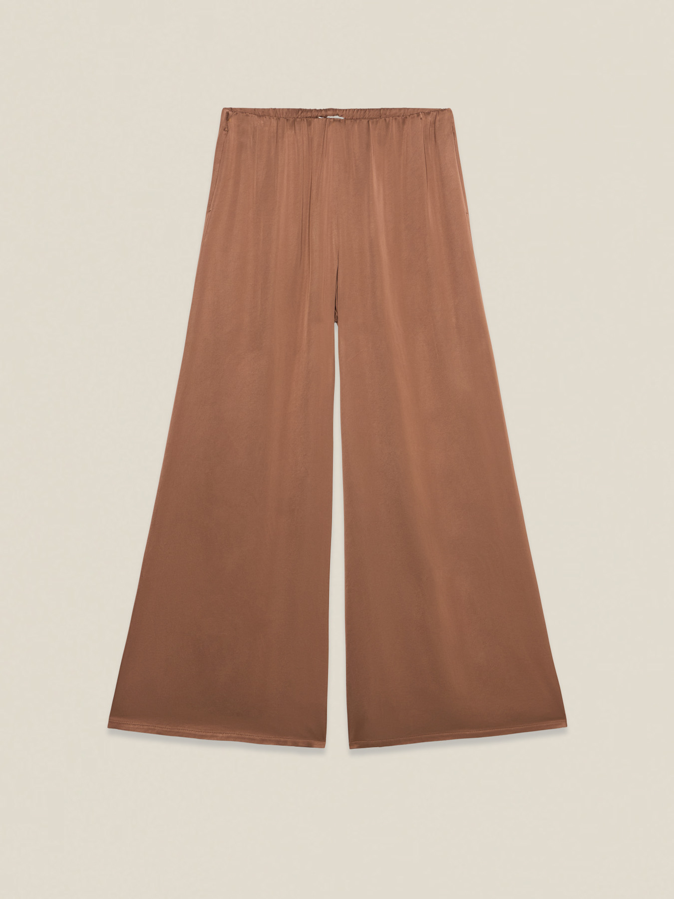 Pantalones palazzo de sat&eacute;n image number 4