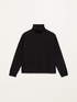 Turtleneck sweatshirt with tricot effect image number 3