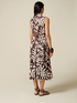 Flare dress in patterned cotton image number 1