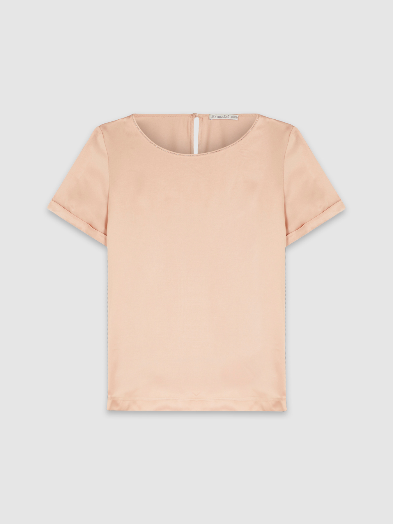 Bluse aus Satin mit Kettchen image number 3