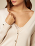 Cardigan col en V avec bords lurex image number 2