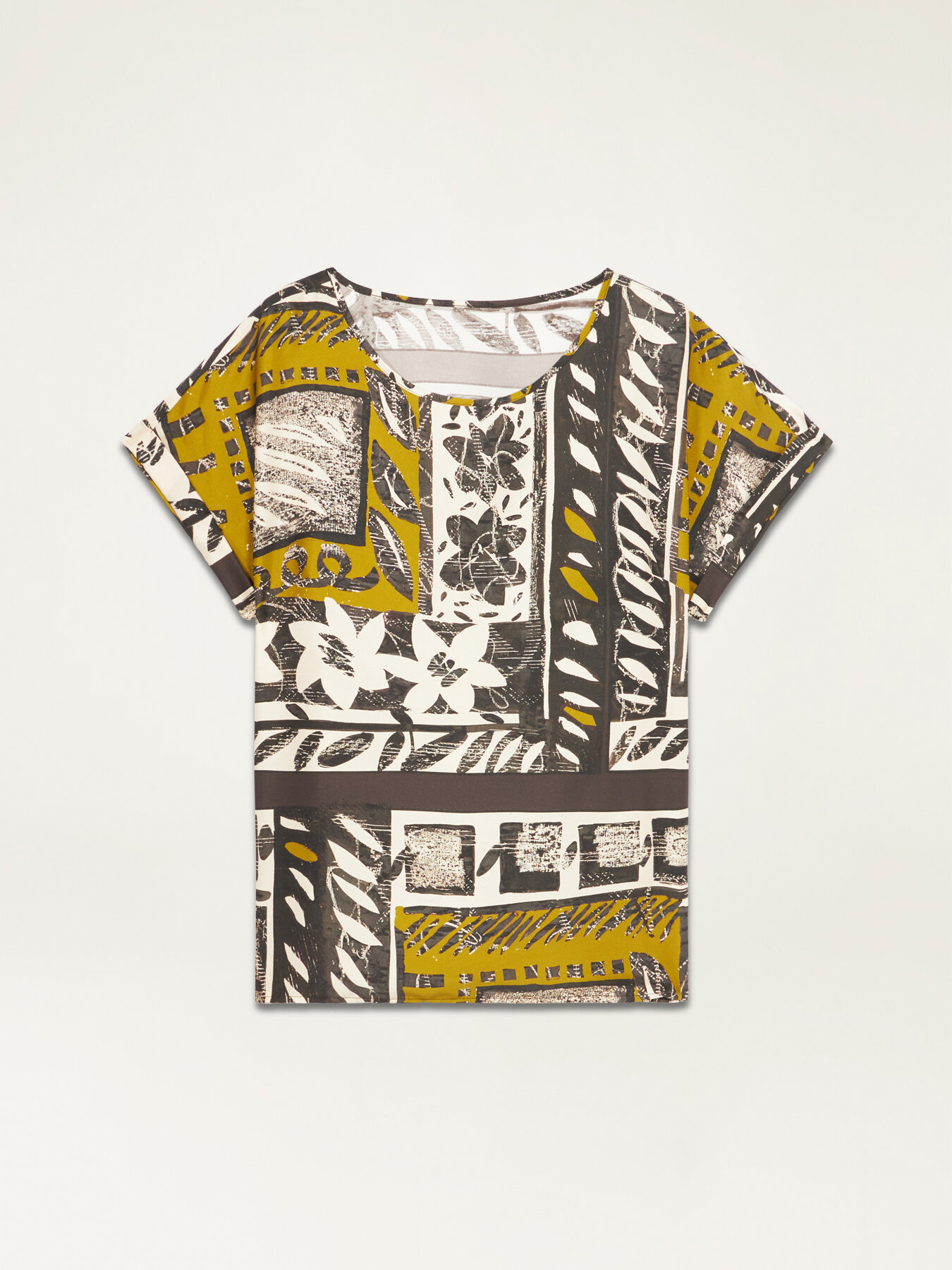 Gemusterte Bluse aus umweltfreundlichem Satin image number 3