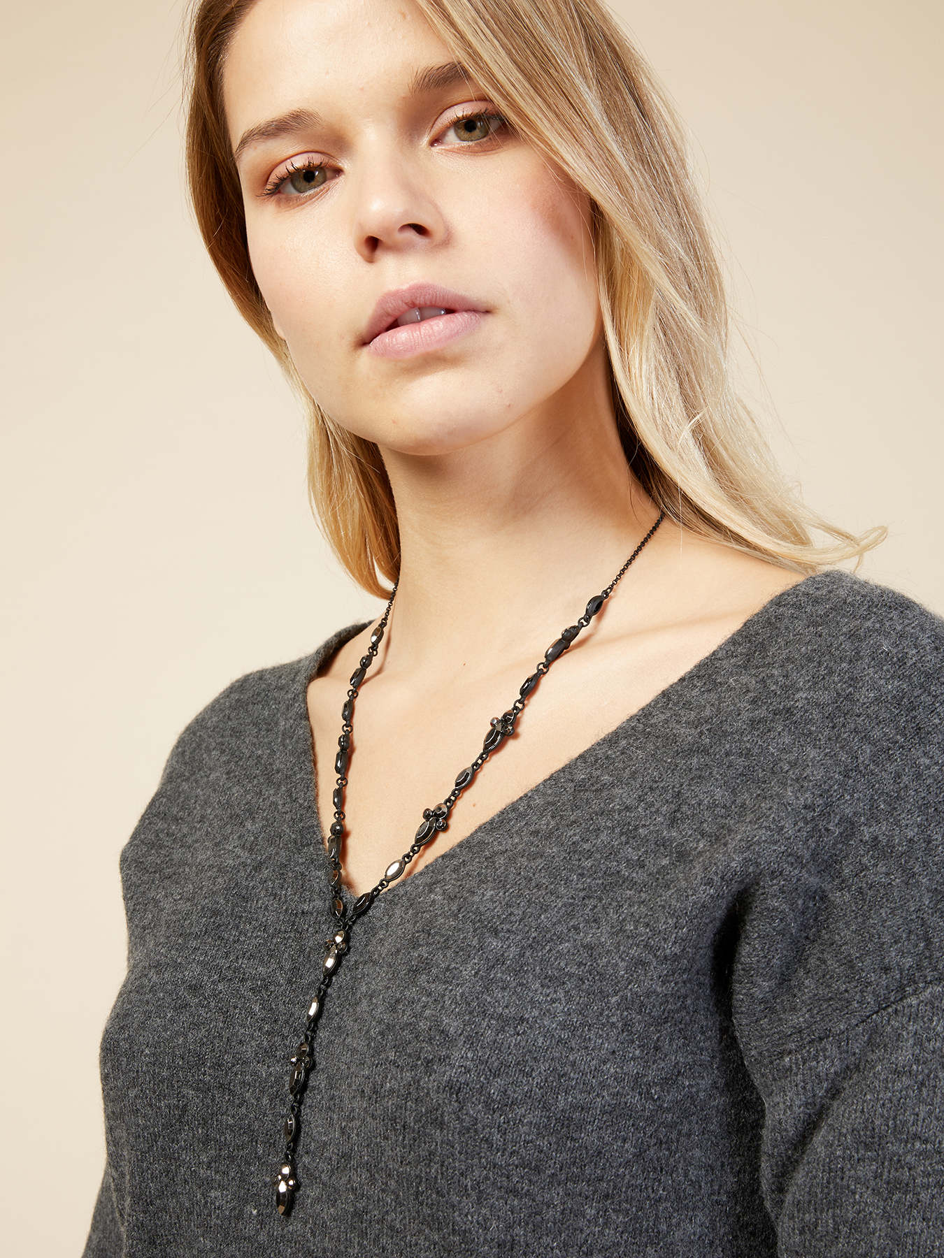 Halskette mit Spiegelsteinen image number 0