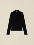 Crew-neck sweater in cashmere blend image number 3