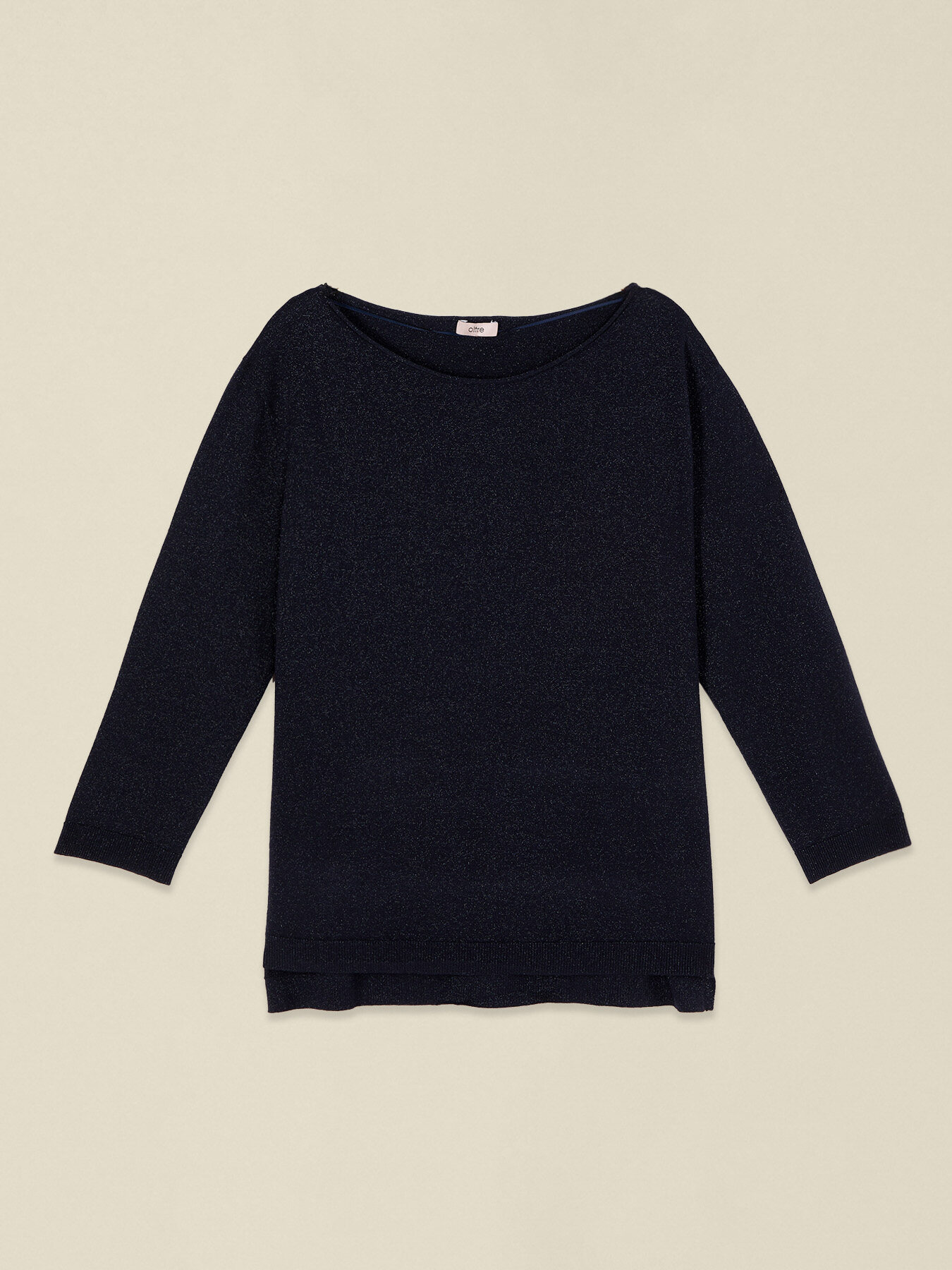 Maille lurex avec encolure bateau image number 3