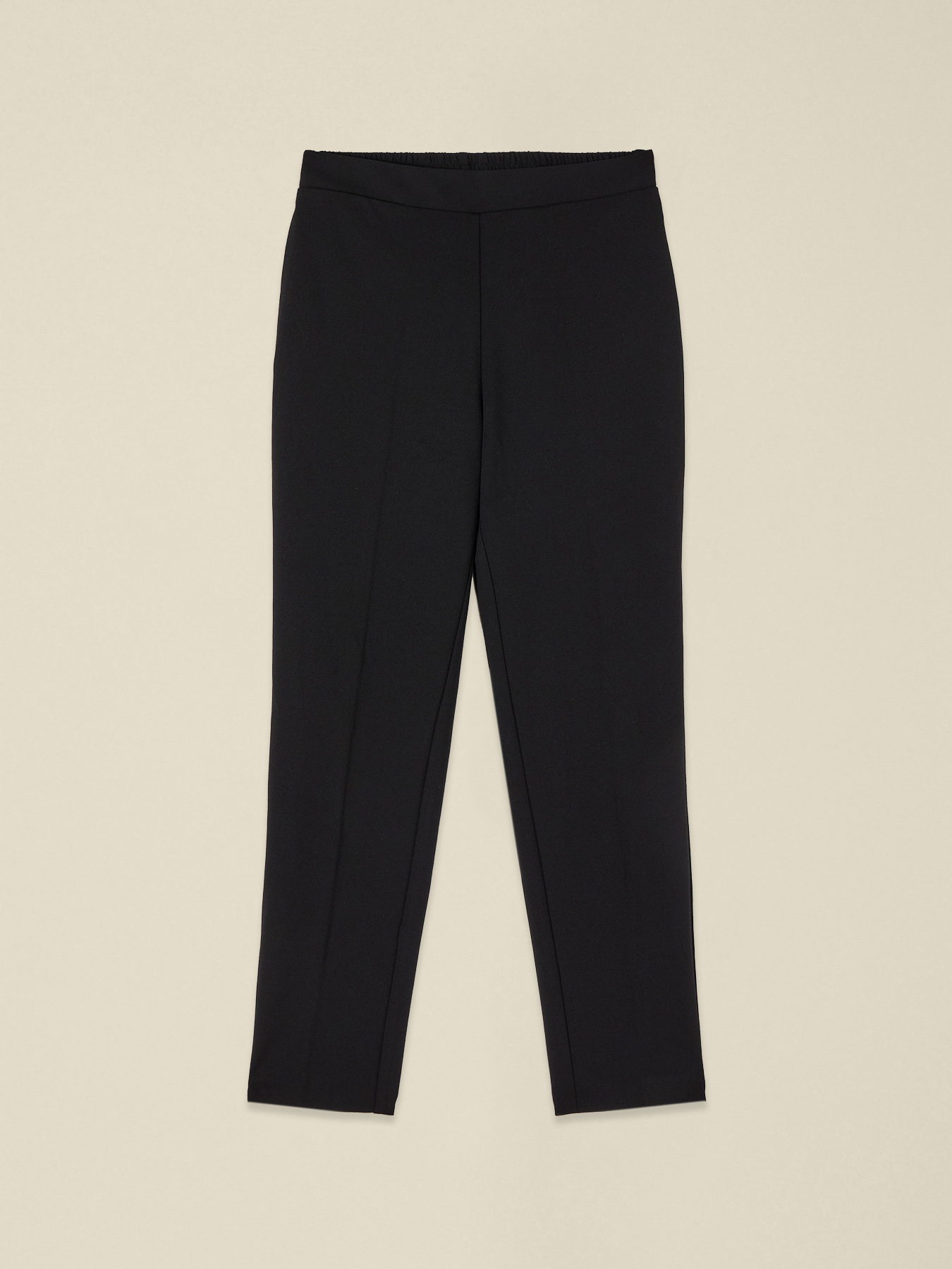 Regular pants in cr&ecirc;pe fabric image number 4