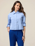 Camicia cropped a righe image number 0