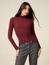 Camiseta cuello alto mezcla modal image number 0
