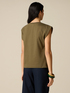 Tricou din bumbac cu cristale image number 1