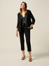 Double-breasted blazer with covered buttons image number 3