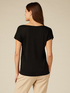 T-shirt bimaterica stampa animalier image number 1