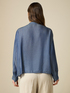 chambray shirt with ruffles image number 1